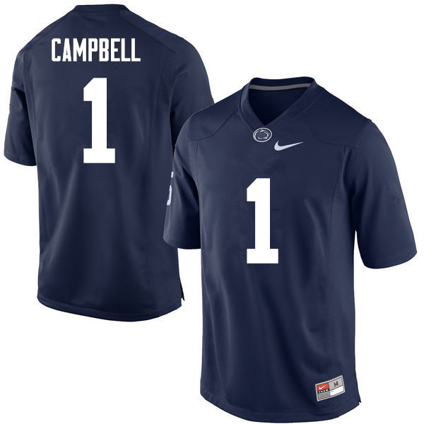 NCAA Nike Men's Penn State Nittany Lions Christian Campbell #1 College Football Authentic Navy Stitched Jersey LNJ4098CI